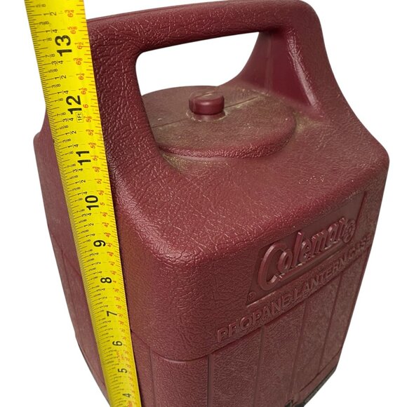 Vintage BenzOmatic Porta Light Globe Lantern Pyrex Red Case Made in USA Camping - Picture 3 of 10